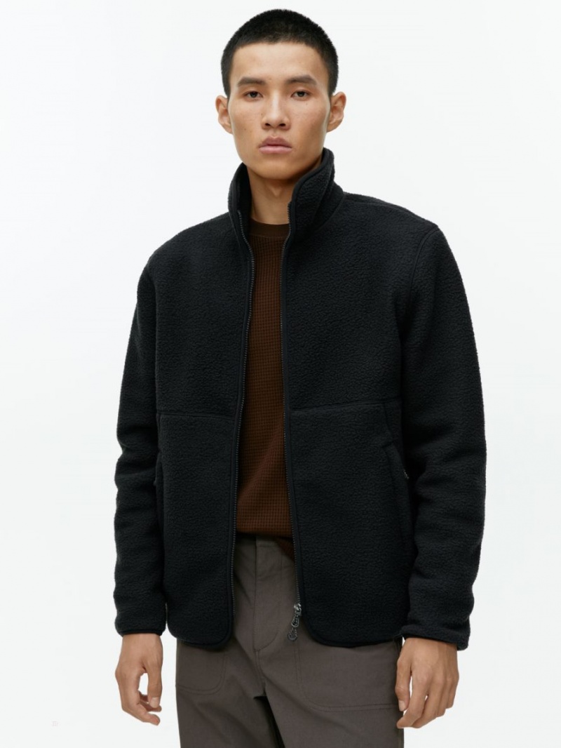 Geaca Arket Active Fleece Barbati Negrii | Romania-FCKS70923