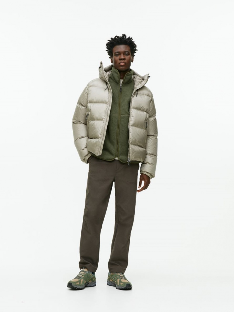 Geaca Arket Active Fleece Barbati Verzi | Romania-WJAV43610