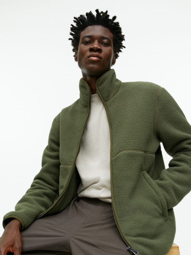 Geaca Arket Active Fleece Barbati Verzi | Romania-WJAV43610
