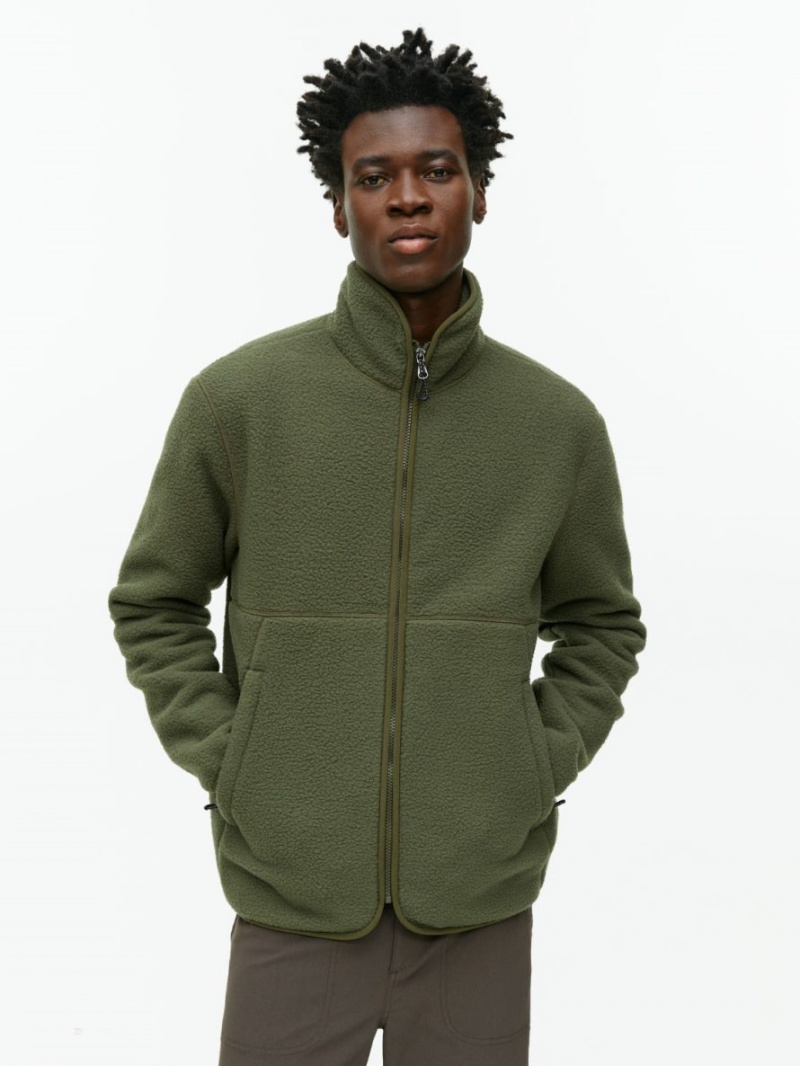 Geaca Arket Active Fleece Barbati Verzi | Romania-WJAV43610