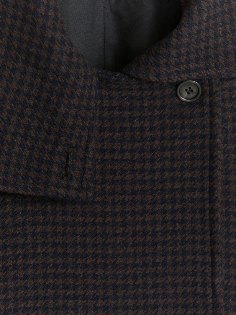 Geaca Arket Chequered Lână-Blend Dama Maro Inchis | Romania-TUFW27683