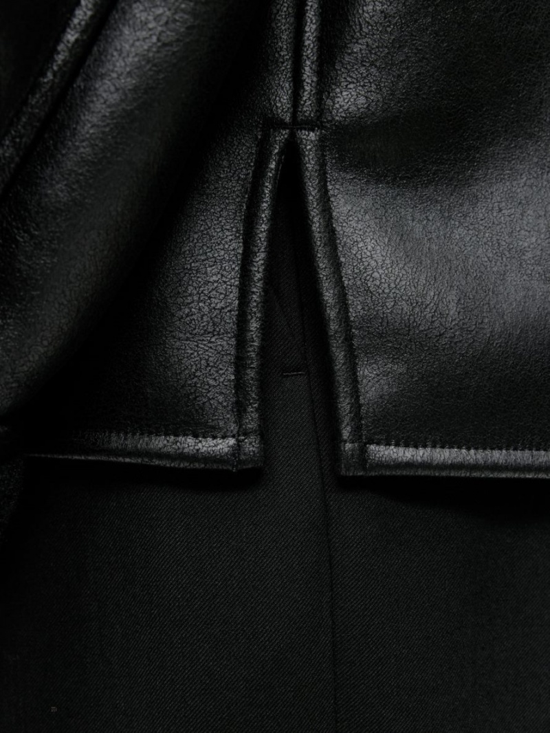 Geaca Arket Coated Moleskin Dama Negrii | Romania-YZEF18457