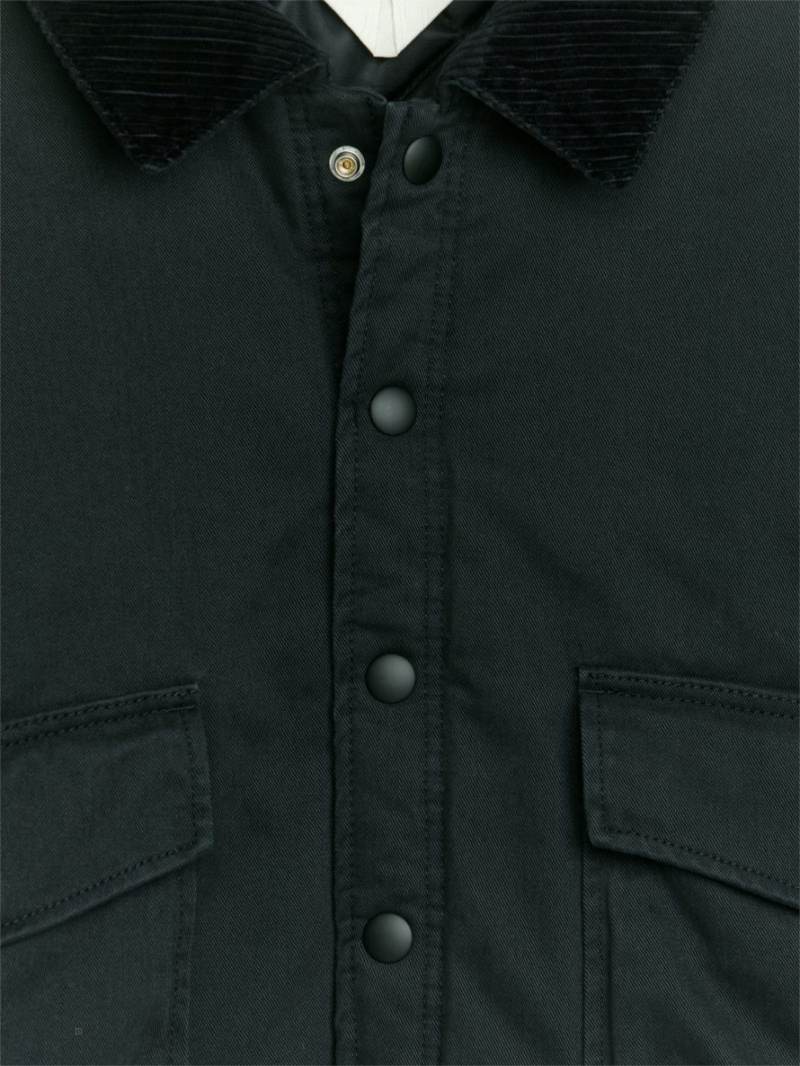 Geaca Arket Corduroy Collar Baieti Negrii | Romania-JFVN86537