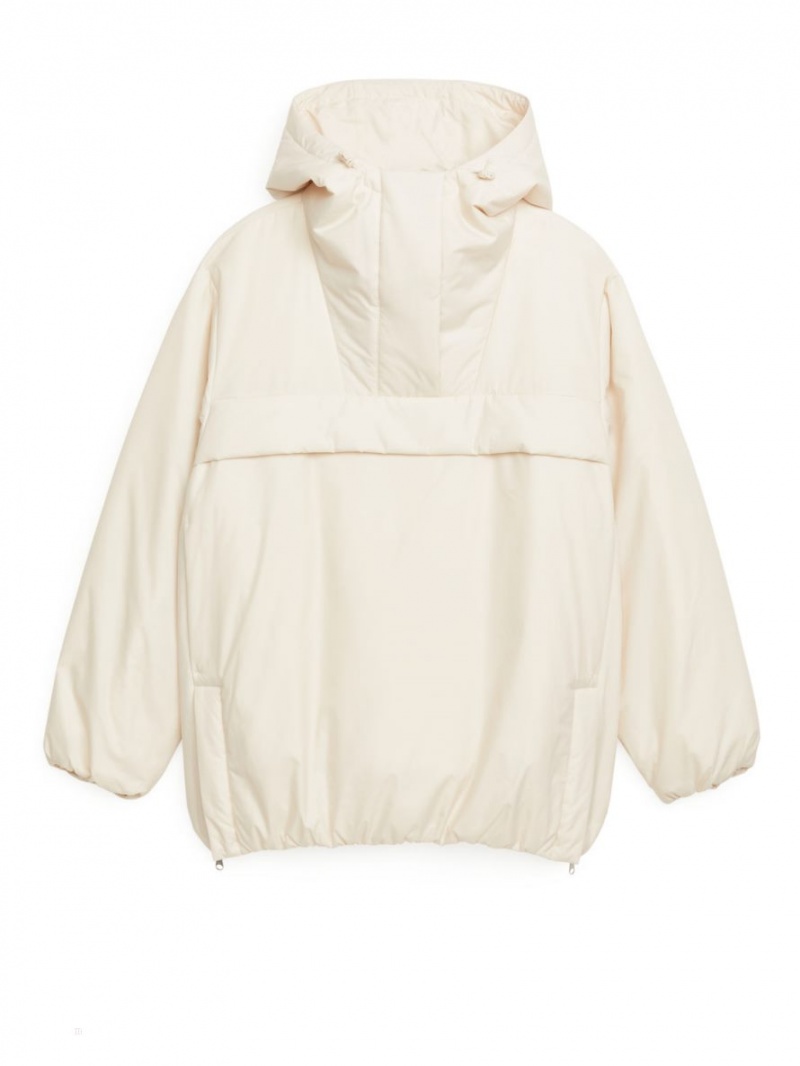 Geaca Arket Căptușită Outdoor Anorak Dama Bej | Romania-OYIP27615