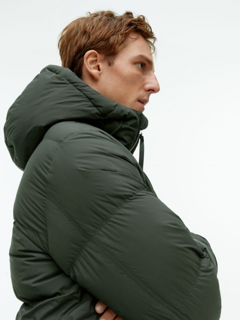 Geaca Arket Down Puffer Barbati Verzi Inchis | Romania-AUSZ81072