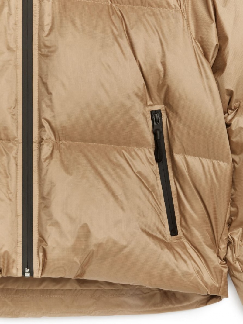Geaca Arket Down Puffer Dama Bej | Romania-UXJR64238