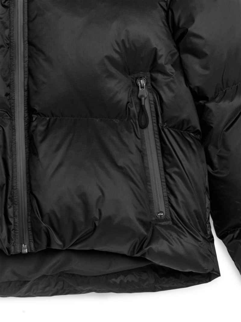 Geaca Arket Down Puffer Dama Negrii | Romania-YUQD56371