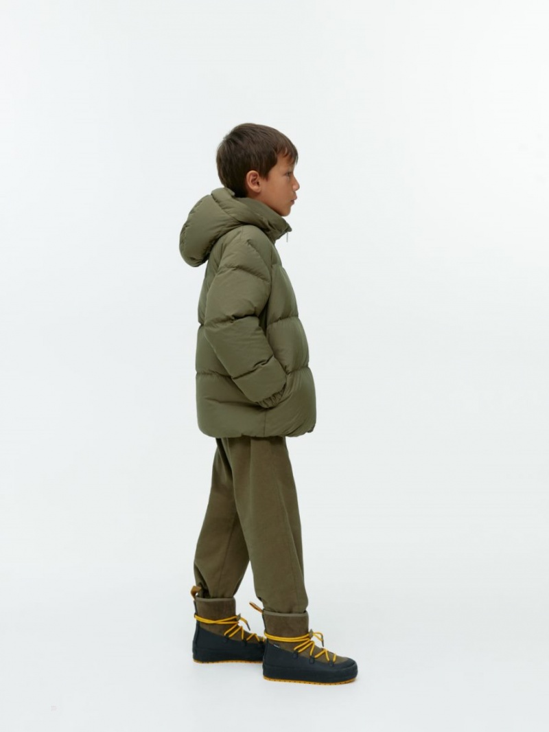 Geaca Arket Down Puffer Fete Kaki Verzi | Romania-TXQZ53749