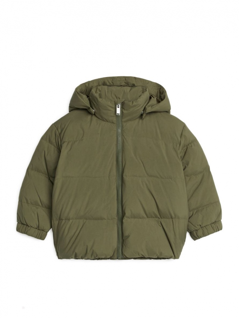 Geaca Arket Down Puffer Fete Kaki Verzi | Romania-TXQZ53749