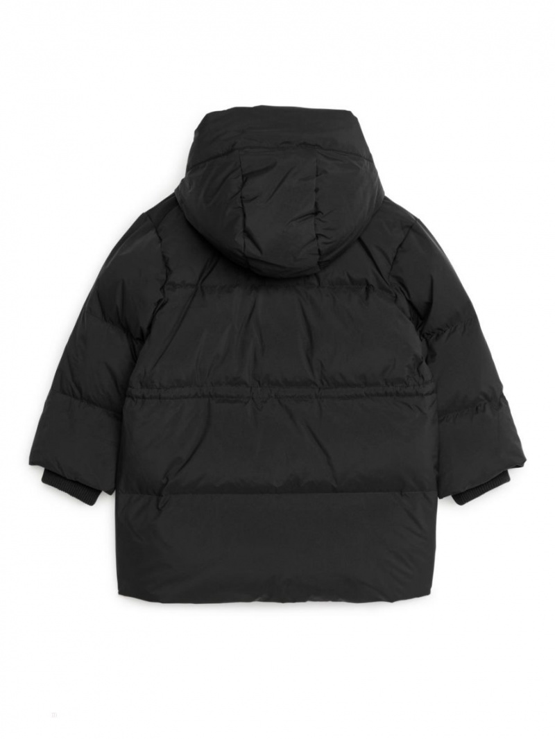 Geaca Arket Down Puffer Fete Negrii | Romania-QPGE86905