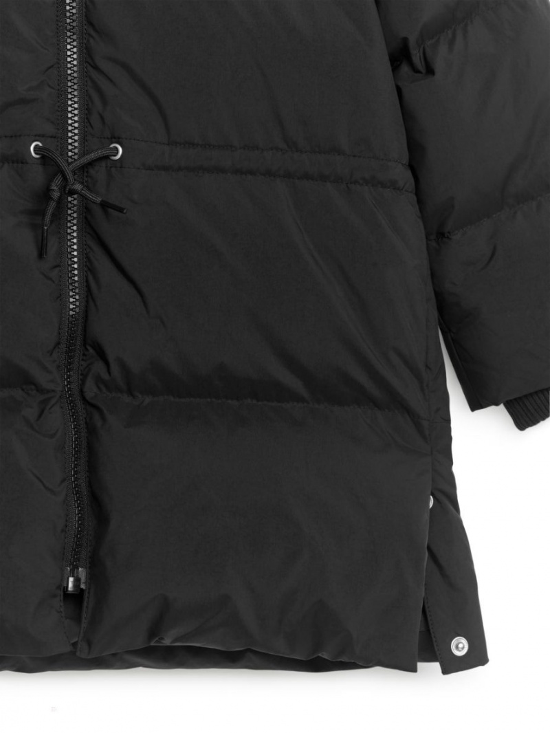 Geaca Arket Down Puffer Fete Negrii | Romania-QPGE86905