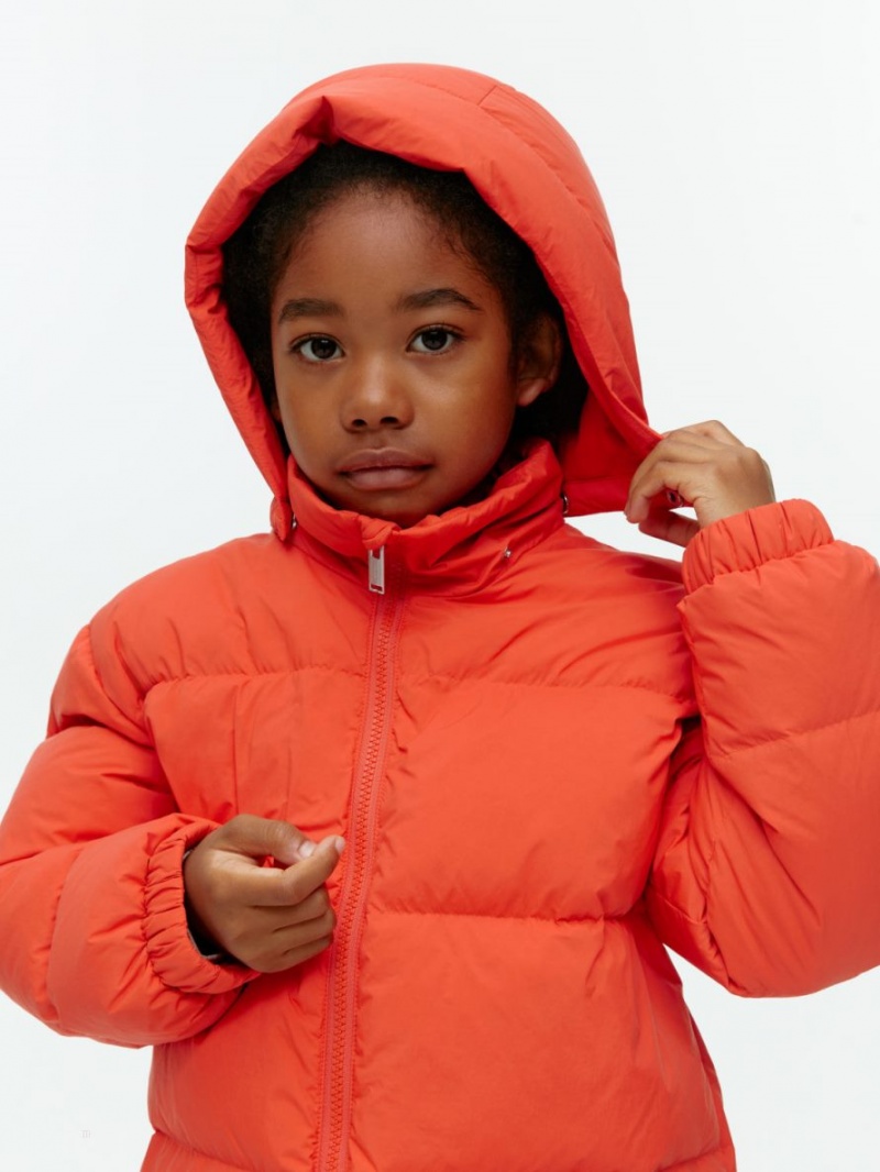 Geaca Arket Down Puffer Fete Portocalii | Romania-YUEA98740