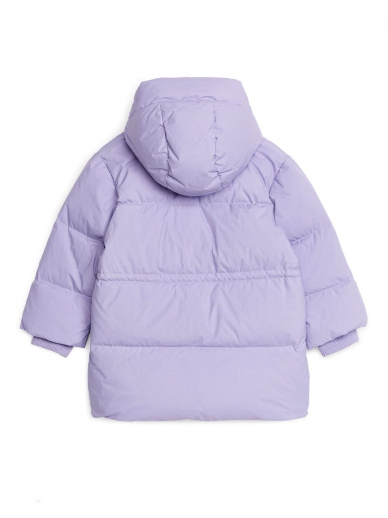 Geaca Arket Down Puffer Fete Violet | Romania-SKYI35429