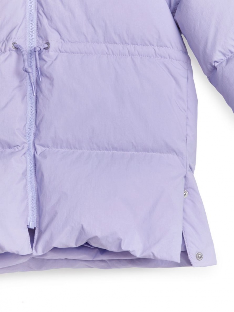 Geaca Arket Down Puffer Fete Violet | Romania-SKYI35429