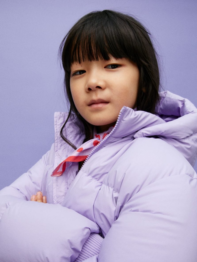 Geaca Arket Down Puffer Fete Violet | Romania-SKYI35429