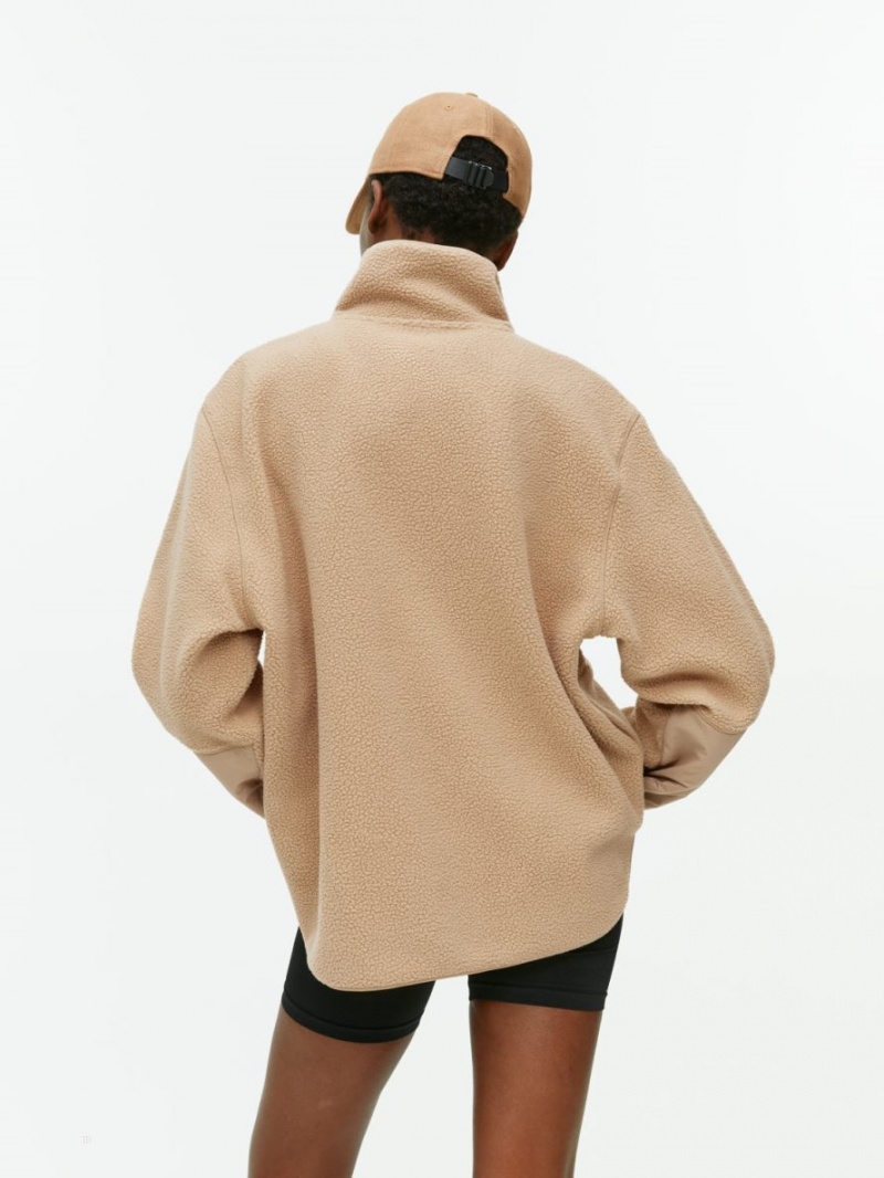 Geaca Arket Fleece Dama Bej | Romania-YNZC30182