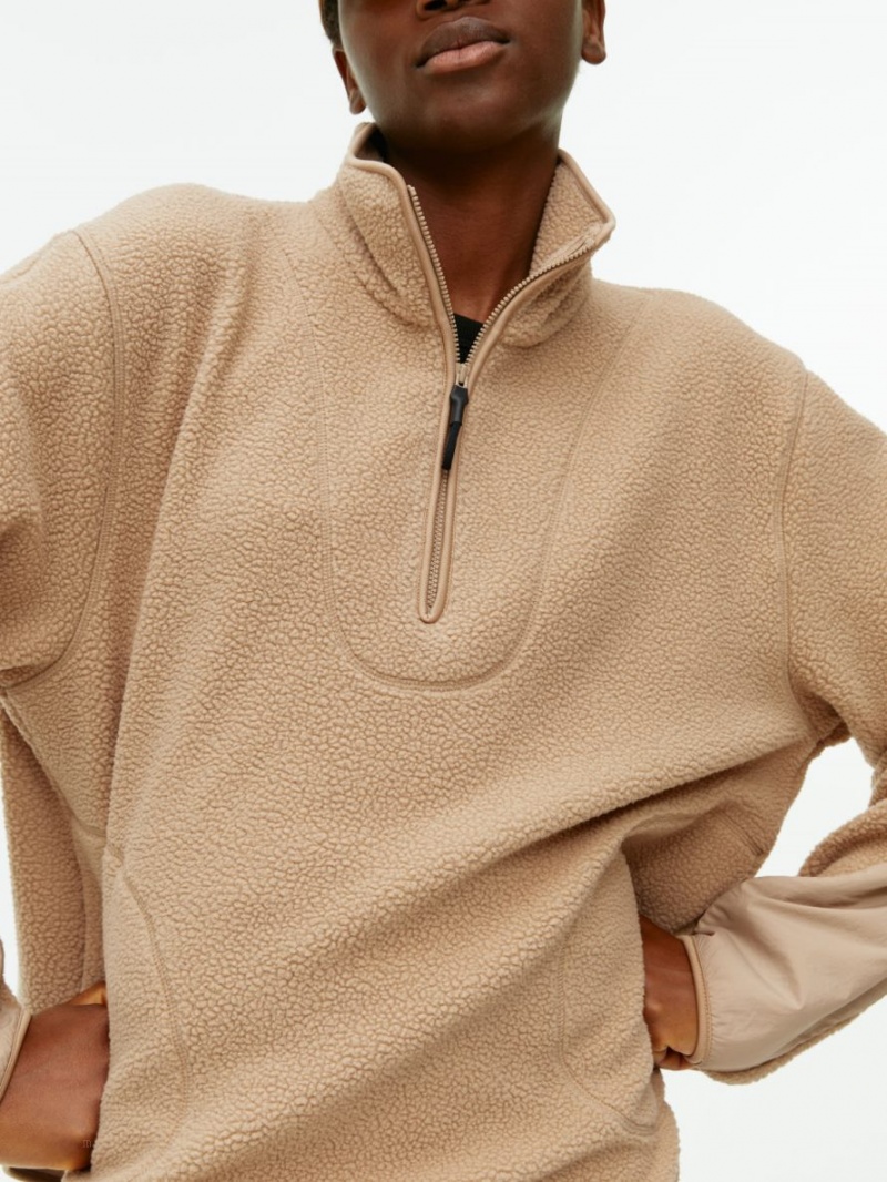Geaca Arket Fleece Dama Bej | Romania-YNZC30182
