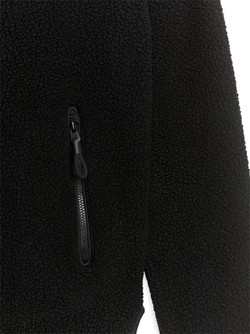 Geaca Arket Fleece Zip Dama Negrii | Romania-ACOM07295