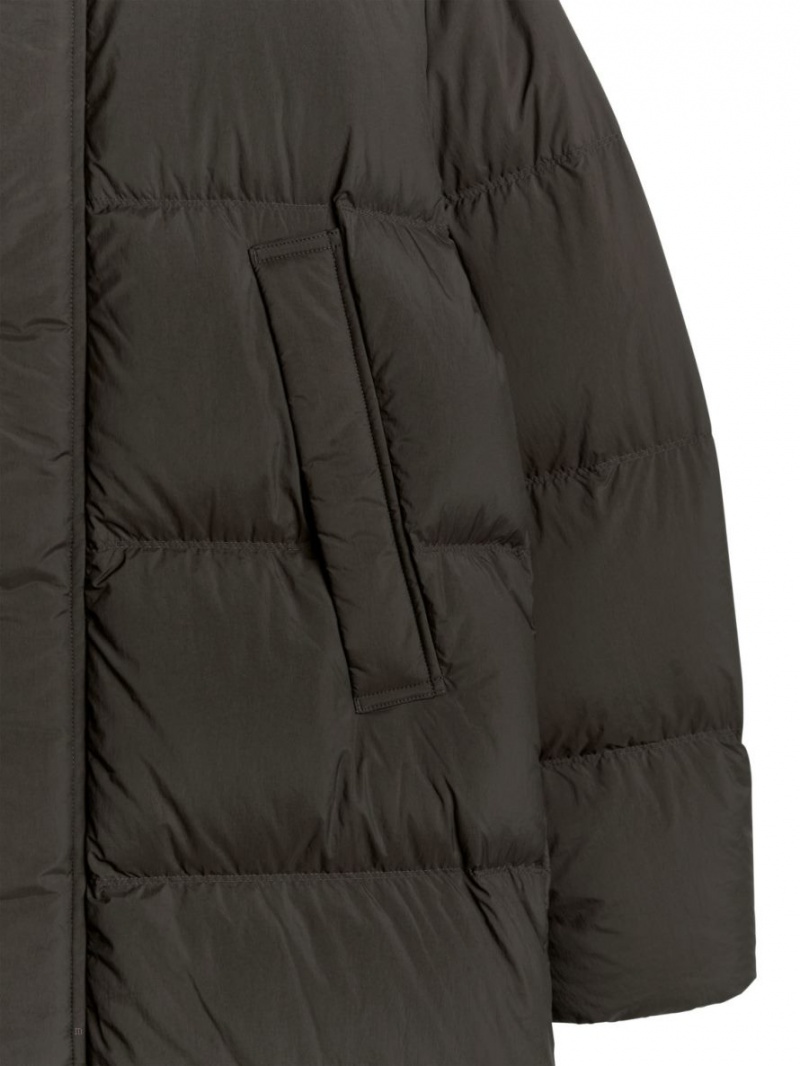 Geaca Arket Long Down Puffer Barbati Maro Inchis | Romania-KPHX40961