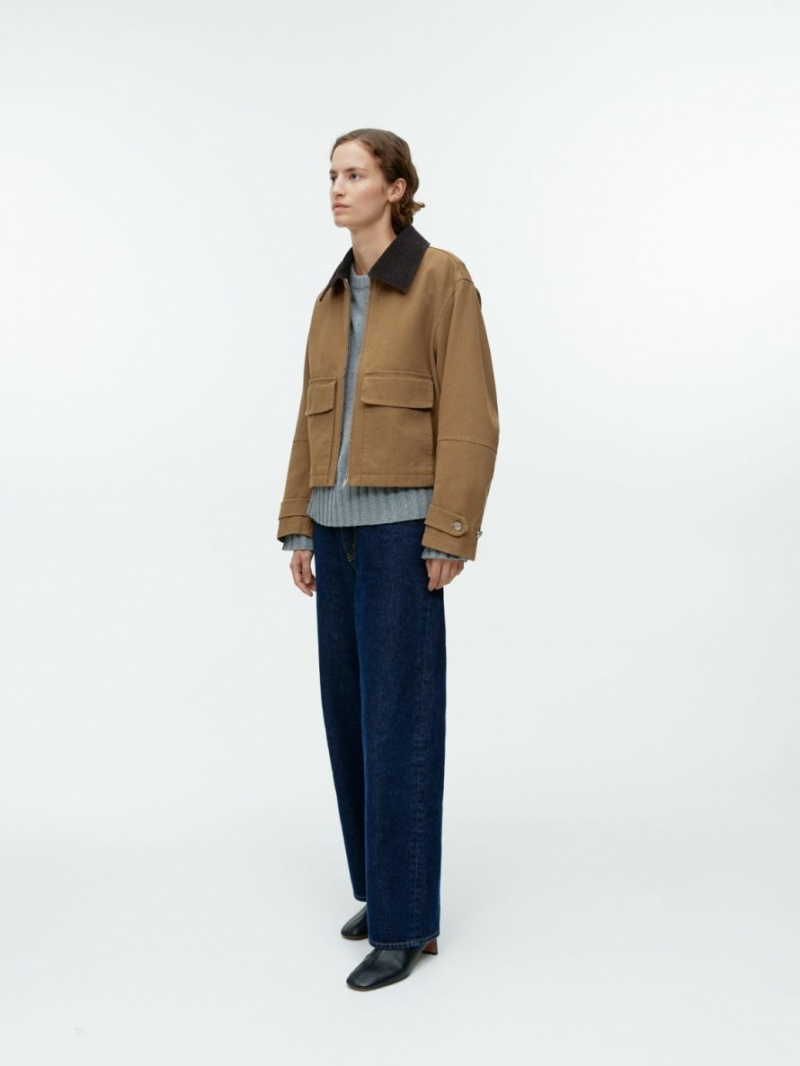 Geaca Arket Panza Zip Dama Maro | Romania-XFBM62935