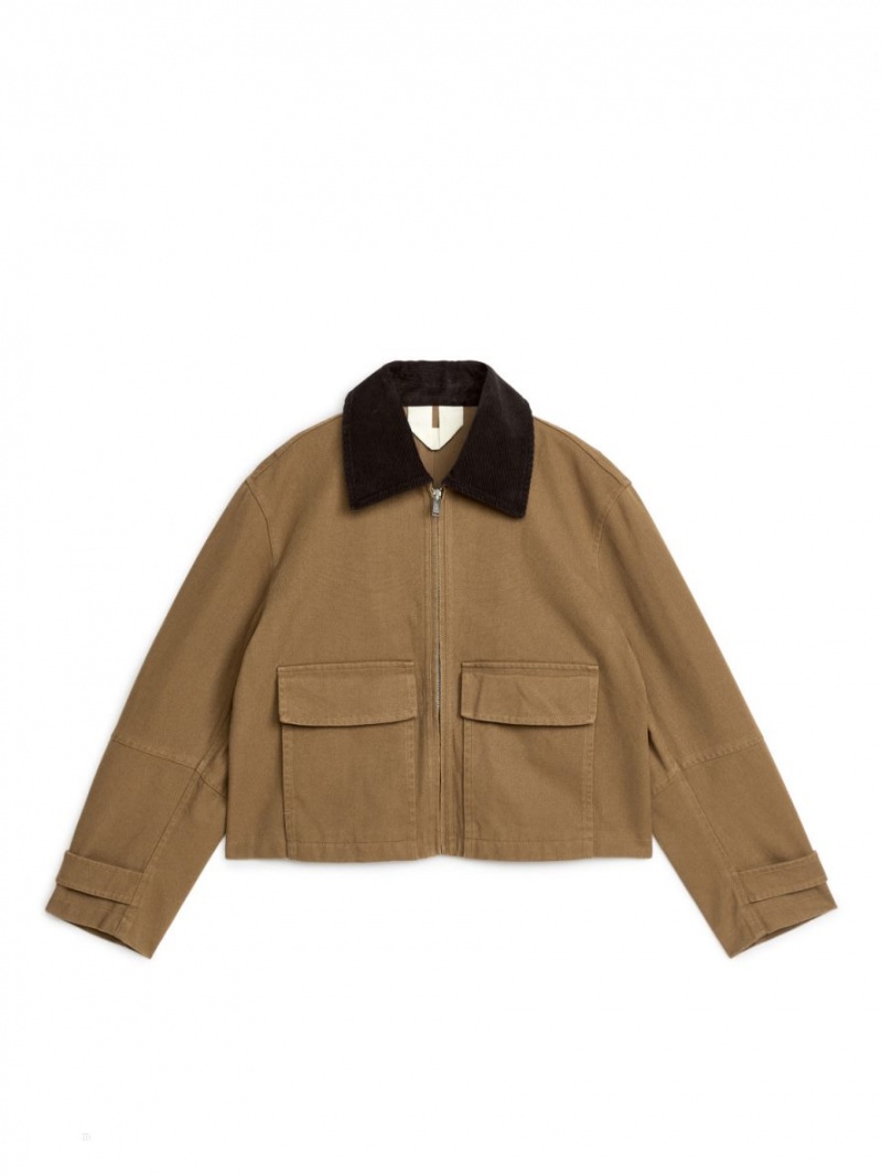 Geaca Arket Panza Zip Dama Maro | Romania-XFBM62935