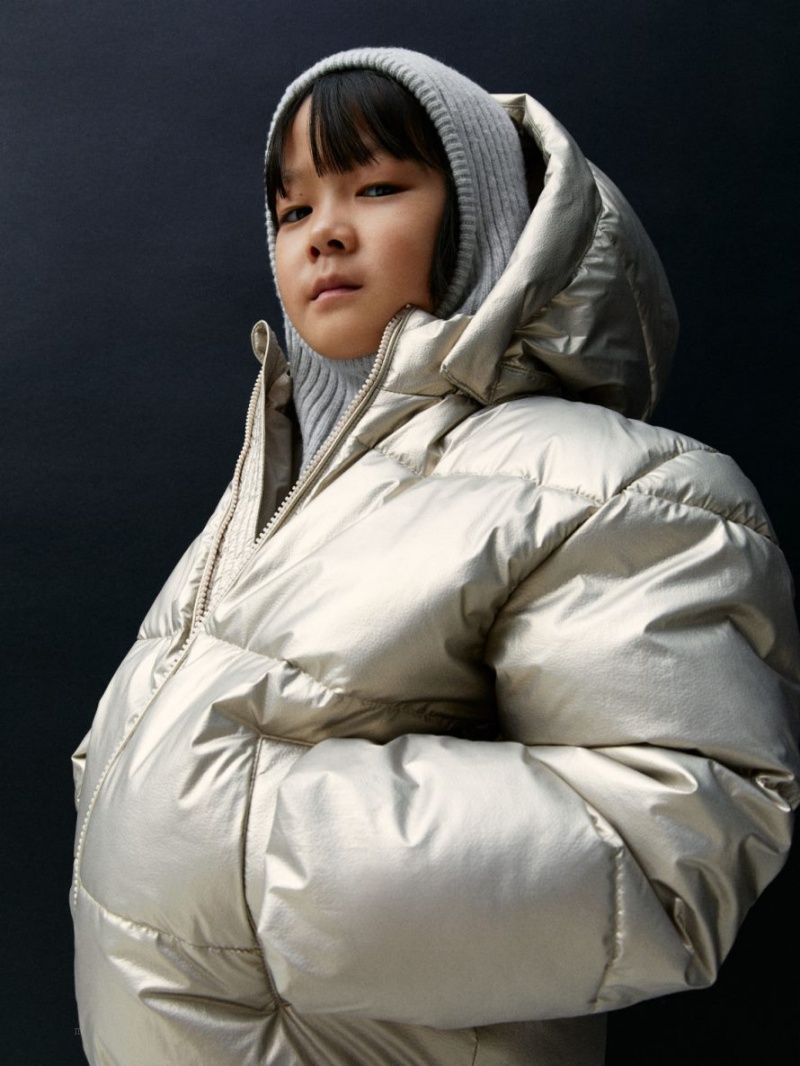 Geaca Arket Puffer Fete Argintii | Romania-JDPN15749
