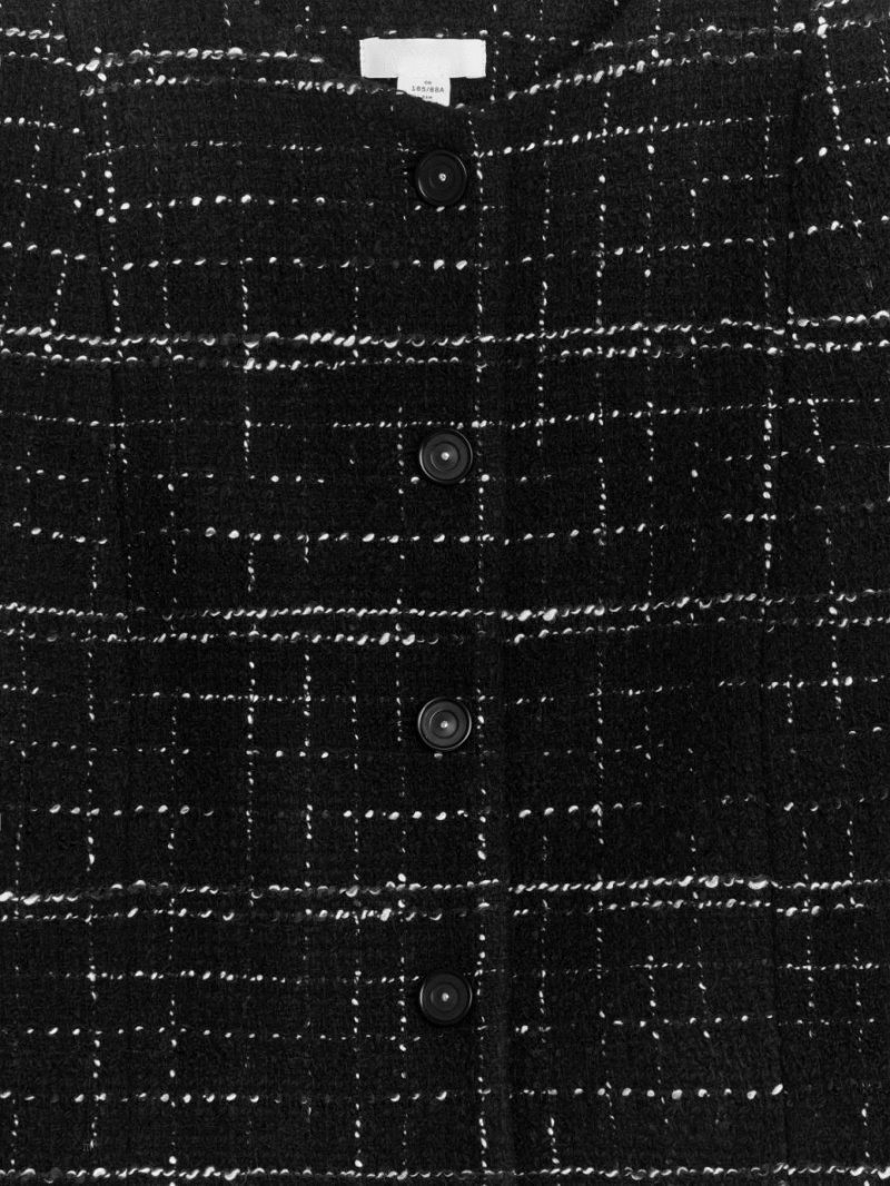 Geaca Arket Tweed Dama Negrii | Romania-JVXI71490