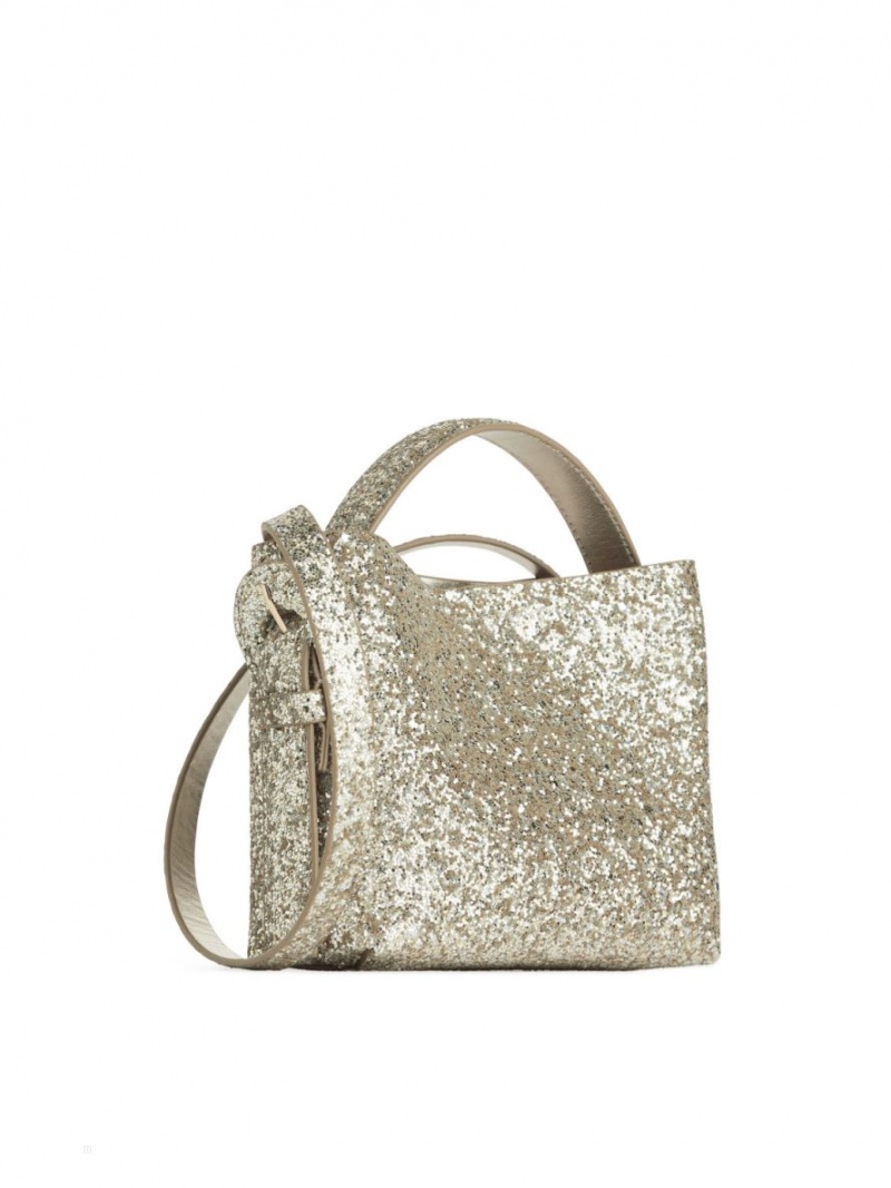 Geanta Crossbody Arket Glitter Dama Argintii Aurii | Romania-FOCA86523