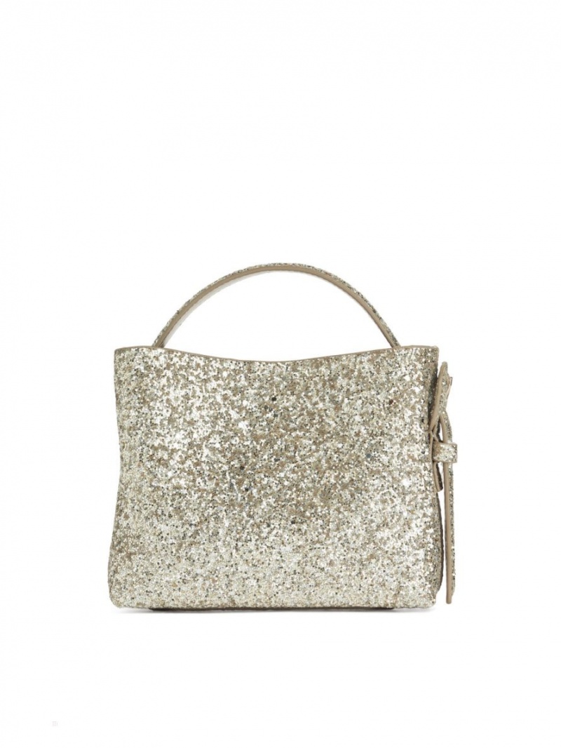 Geanta Crossbody Arket Glitter Dama Argintii Aurii | Romania-FOCA86523