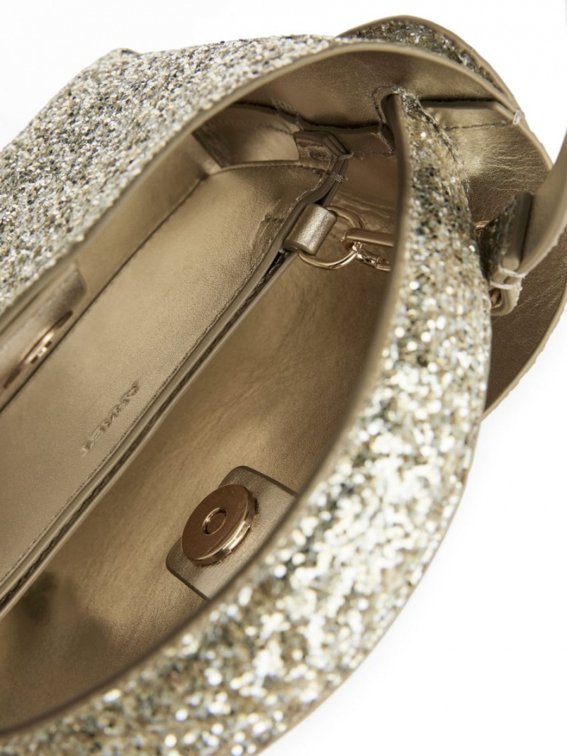 Geanta Crossbody Arket Glitter Dama Argintii Aurii | Romania-FOCA86523