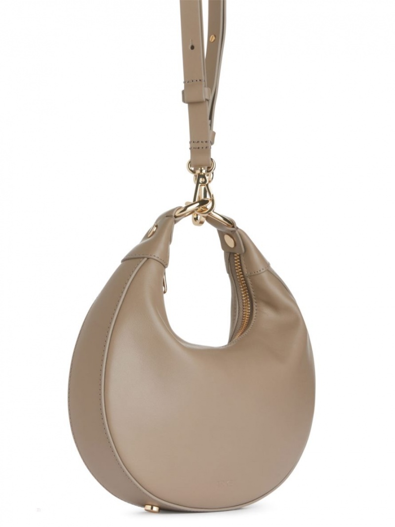 Geanta Crossbody Arket Half Moon Piele Dama Bej | Romania-PRHN76450