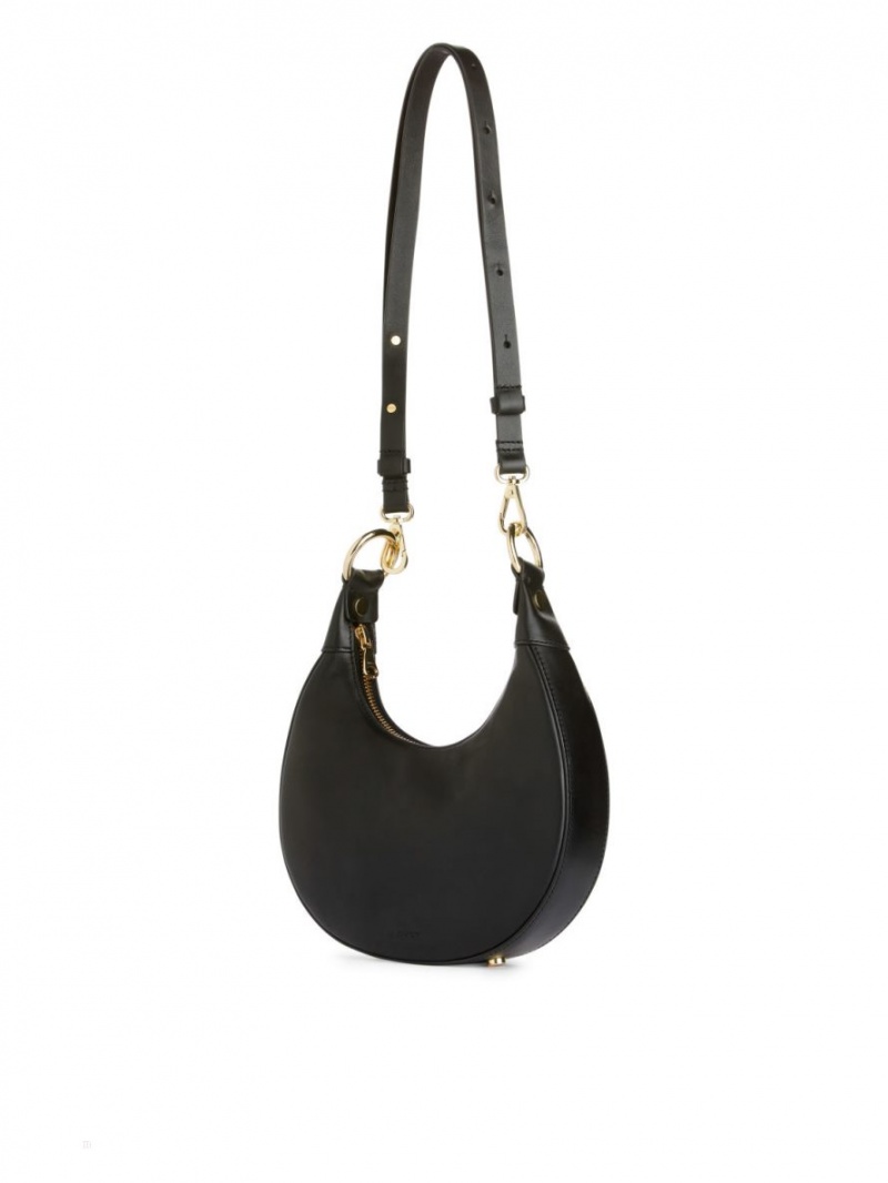 Geanta Crossbody Arket Half Moon Piele Dama Negrii | Romania-ICXA82963