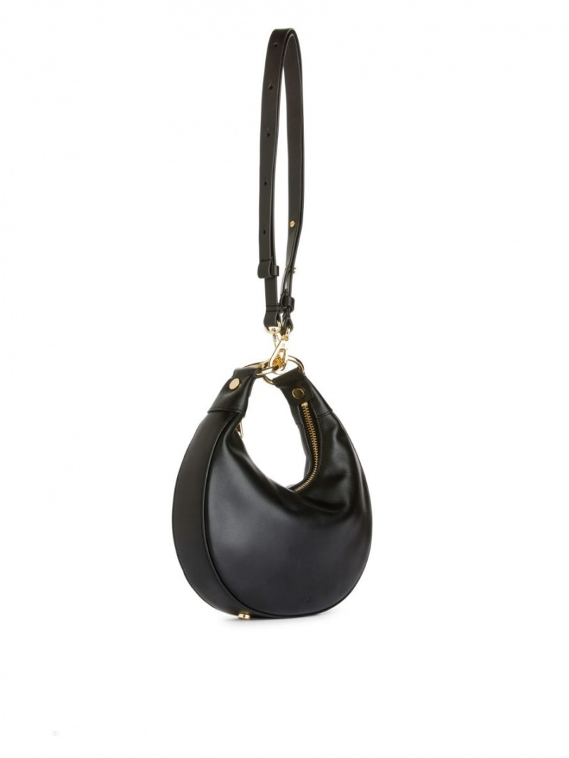 Geanta Crossbody Arket Half Moon Piele Dama Negrii | Romania-ICXA82963