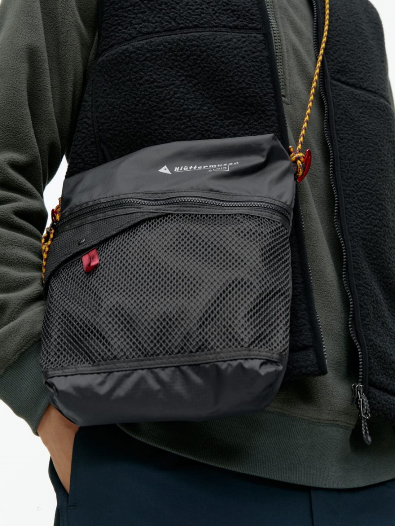 Geanta Crossbody Arket Klättermusen Algir Multislots Dama Gri Inchis | Romania-QSIG89321