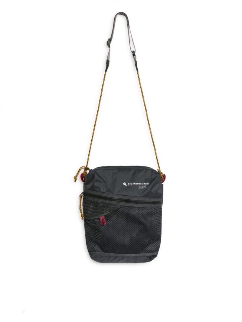 Geanta Crossbody Arket Klättermusen Algir Multislots Dama Gri Inchis | Romania-QSIG89321