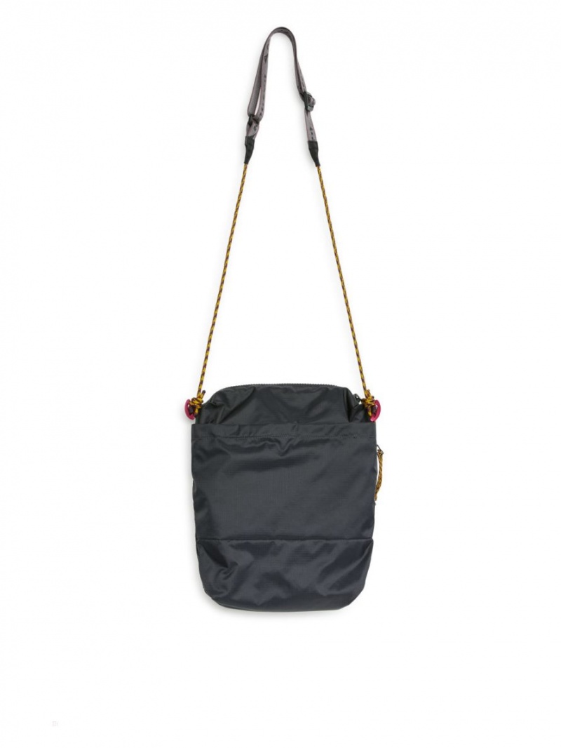 Geanta Crossbody Arket Klättermusen Algir Multislots Dama Gri Inchis | Romania-QSIG89321