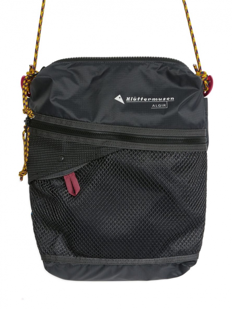 Geanta Crossbody Arket Klättermusen Algir Multislots Dama Gri Inchis | Romania-QSIG89321