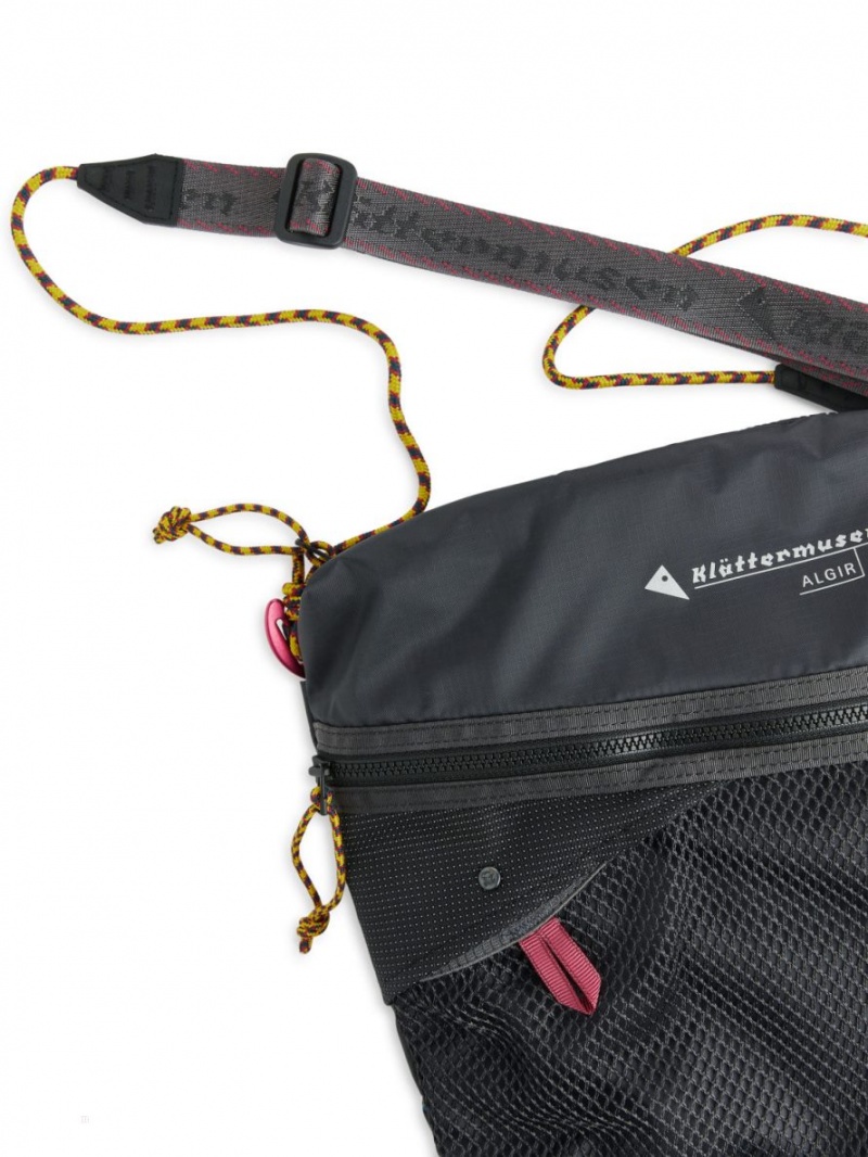 Geanta Crossbody Arket Klättermusen Algir Multislots Dama Gri Inchis | Romania-QSIG89321
