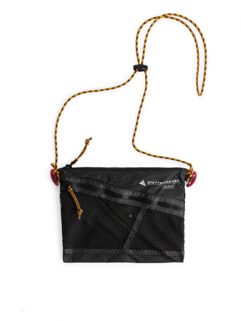 Geanta Crossbody Arket Klättermusen Algir Accessory Barbati Negrii | Romania-TSWU20156