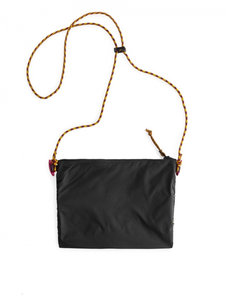 Geanta Crossbody Arket Klättermusen Algir Accessory Barbati Negrii | Romania-TSWU20156