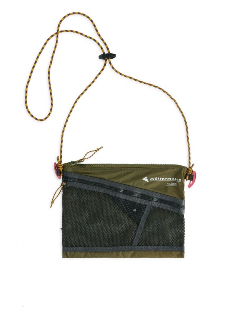 Geanta Crossbody Arket Klättermusen Algir Accessory Barbati Masline Verzi Verzi | Romania-HEFA30786