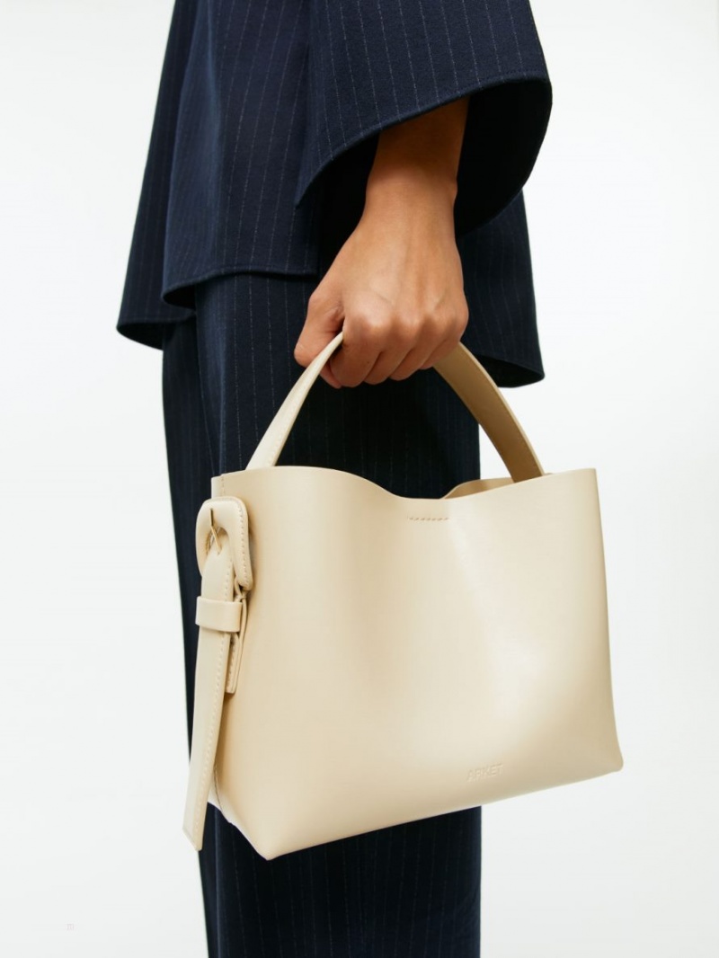 Geanta Crossbody Arket Piele Dama Bej | Romania-JTZF23604