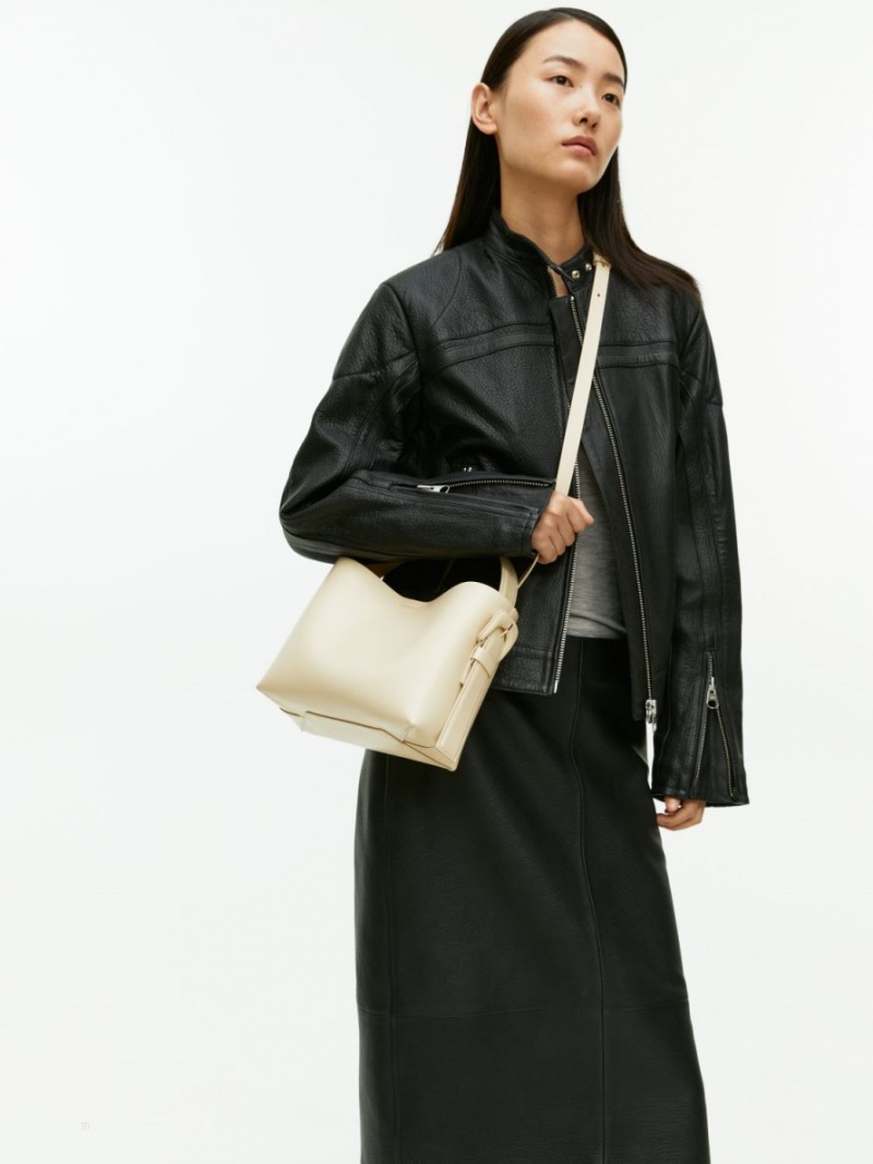 Geanta Crossbody Arket Piele Dama Bej | Romania-JTZF23604