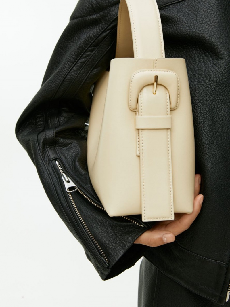 Geanta Crossbody Arket Piele Dama Bej | Romania-JTZF23604
