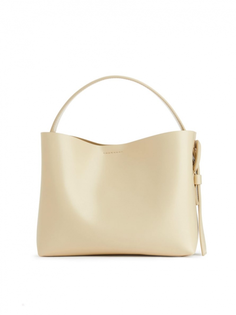 Geanta Crossbody Arket Piele Dama Bej | Romania-JTZF23604