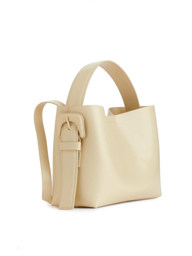 Geanta Crossbody Arket Piele Dama Bej | Romania-JTZF23604