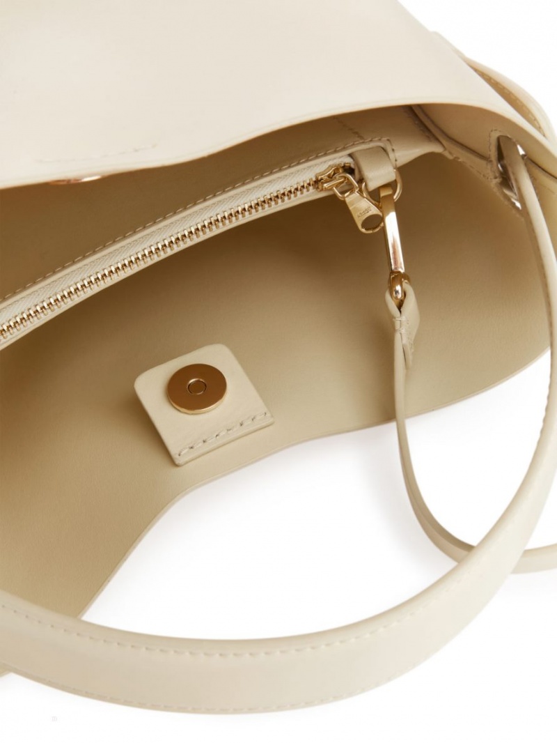 Geanta Crossbody Arket Piele Dama Bej | Romania-JTZF23604