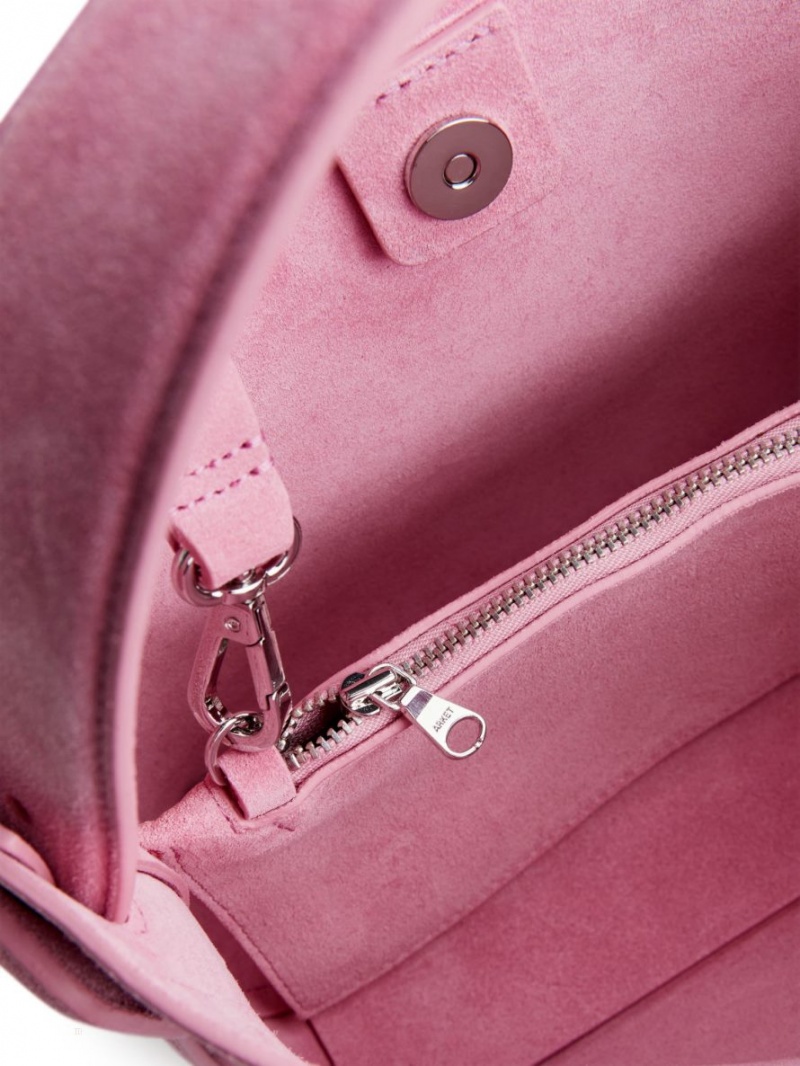 Geanta Crossbody Arket Piele Intoarsa Dama Roz | Romania-HDEV07984