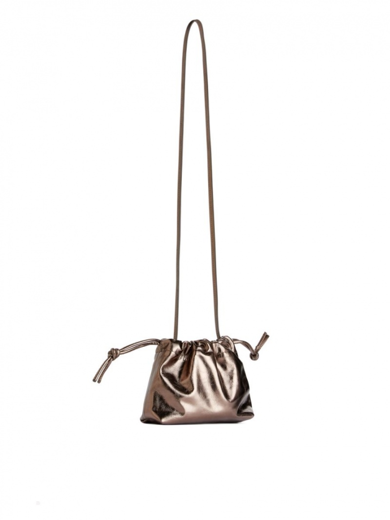 Geanta Crossbody Arket Piele Pouch Dama Maro | Romania-ZULR49580