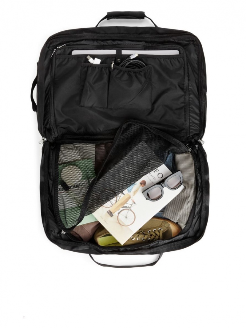 Geanta Duffle Arket 72-Hour 3-Way Barbati Negrii | Romania-MVXZ27364